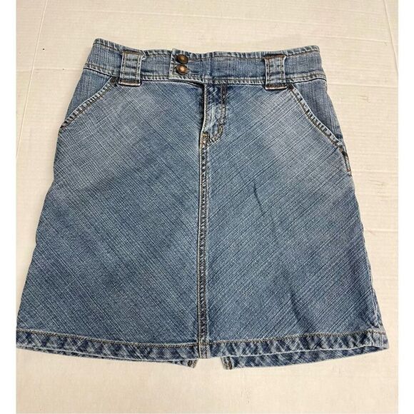 GAP Jeans Denim Women's Size 4 Mini Skirt, Stretch Jean - Picture 1 of 8